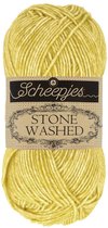 SCHEEPJES STONE WASHED - 812 LEMON QUARTZ, PAK MET 8 BOLLEN á 50 GRAM