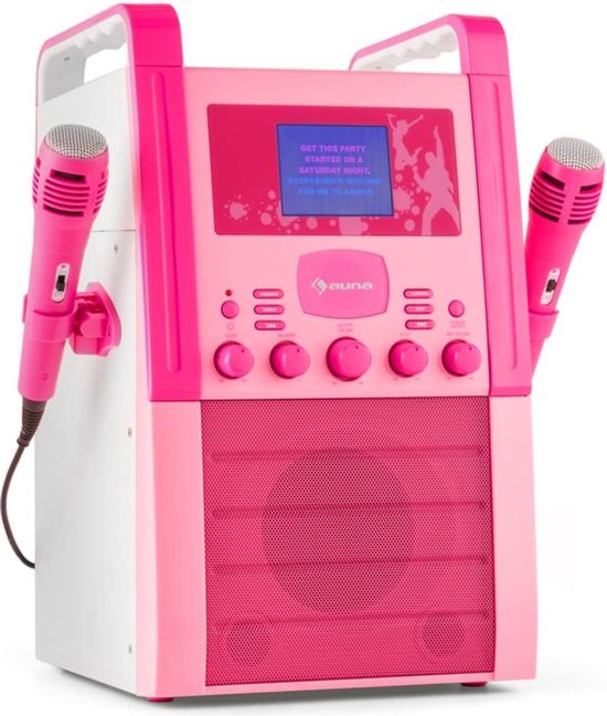 Micro Karaoké Pour Enfants Avec Support Réglable – Ensemble Lumineux 21×100 Cm, Chansons + Effets Lumière Colorée – Jouet Musical Fun
