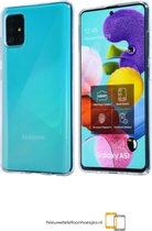 Samsung Galaxy A71 hoesje transparant siliconen hoesje A71 - Low Budget -