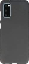 BackCover Hoesje Color Telefoonhoesje voor Samsung Galaxy S20 - Zwart