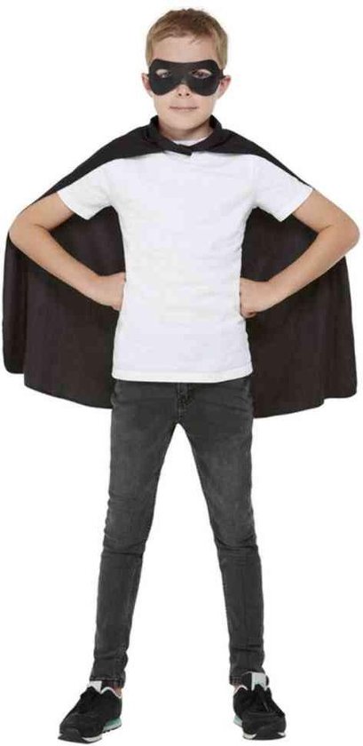 Smiffys - Basic Cape Kids - Zwart