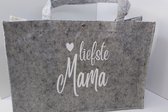 Vilten Tas ' Liefste Mama'  (ideaal voor Moederdag)