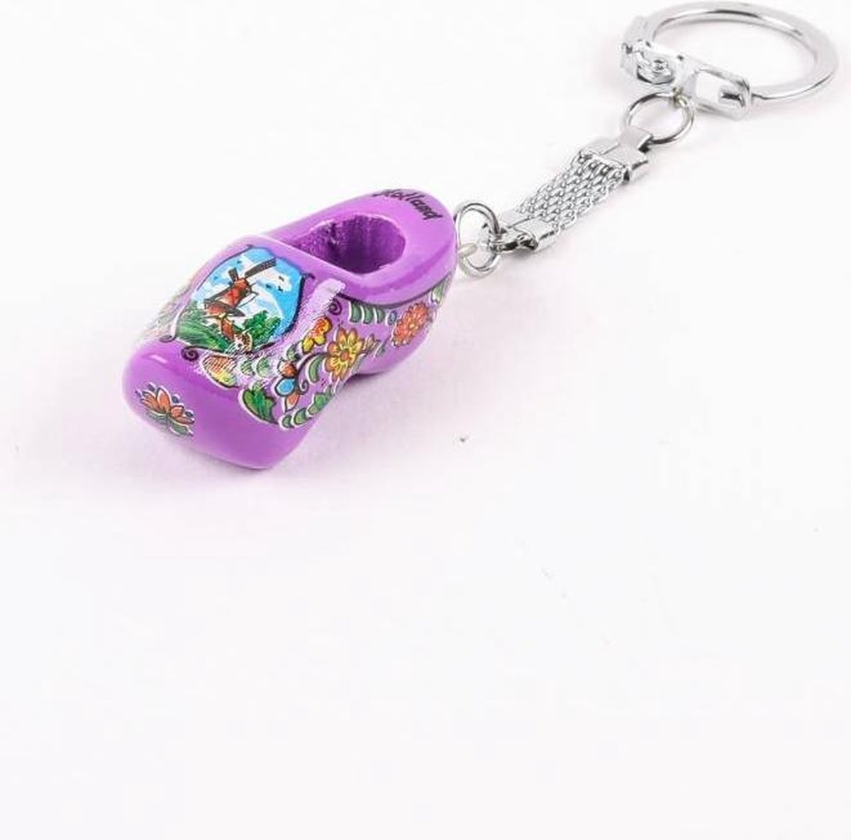 Sleutelhanger Klomp Enkel Holland Paars 4 Cm - Souvenir