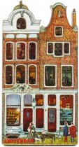 Magneet 2D MDF Huis Stromarkt Amsterdam - Souvenir