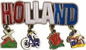 Magneet Holland Glitter & Bedels Brons - Souvenir