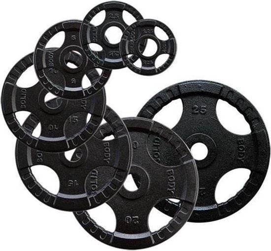 VirtuFit Bumper Plate - Olympische Halterschijf van Rubber - 50 mm - 10 kg