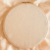 100 x 140 cm Ecru Linnen Borduurstof - creme 32 count - 13 draden per cm fijne borduurstramien evenweave