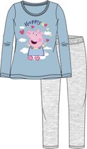 Peppa Pig pyjama - lichtblauw - Maat 128 / 8 jaar