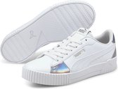 PUMA Carina Crew Iri Dames Sneakers - Puma White-Puma White-Gray Violet - Maat 39