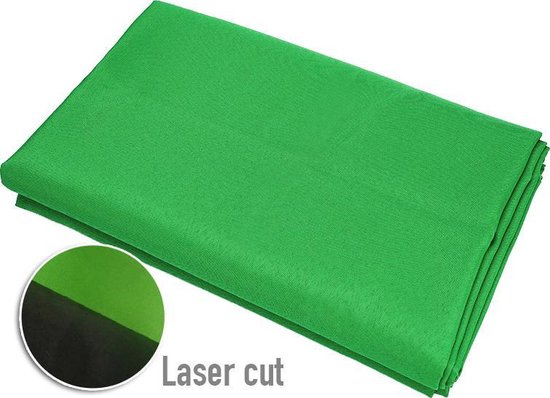 Green screen achtergronddoek 150 x 200 cm - soepele stof - Muslin - Print Fabriek Nederland