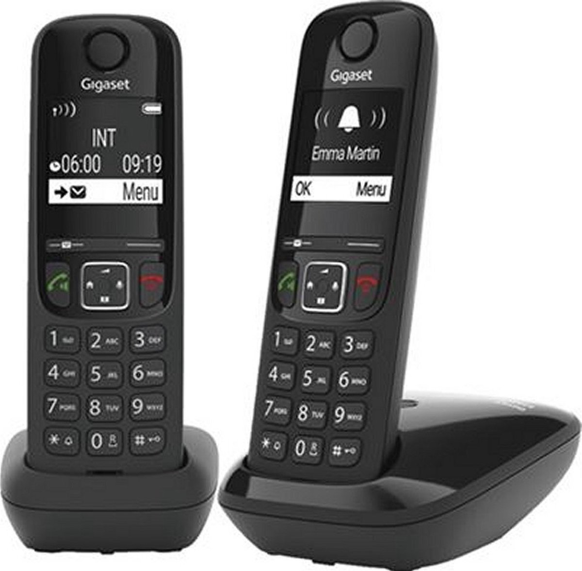 Gigaset AS690R - Duo DECT telefoon - Zwart