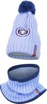 Jongens Muts Met Col|Spiderman Kleur Blauw maat 54 cm|Bonnet Garçon Avec Col | Spiderman Color Blue taille 54 cm