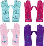 Het Betere Merk - Prinsessen speelgoed - Frozen - roze blauwe handschoenen 3-9 jaar - voor bij je prinsessen jurk