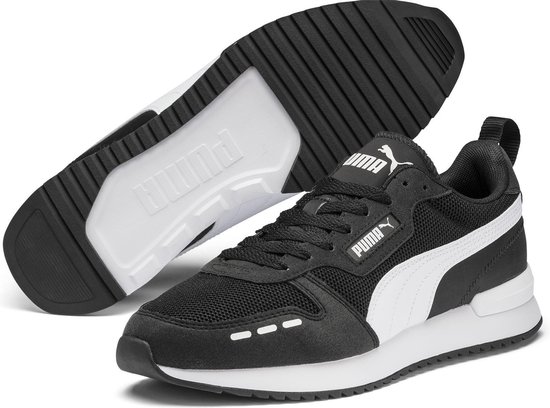 PUMA R78 Heren Sneakers Puma Black-Puma White - Maat 44 | bol.com