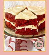 Bake me Red Velvet bakmix in een prachtige cadeauverpakking, Perfecte brievenbus cadeau! Makkelijk te maken. Cadeau voor hem/haar. Thuiswerken wordt stuk leuker. Origineel relatiegeschenk. Un