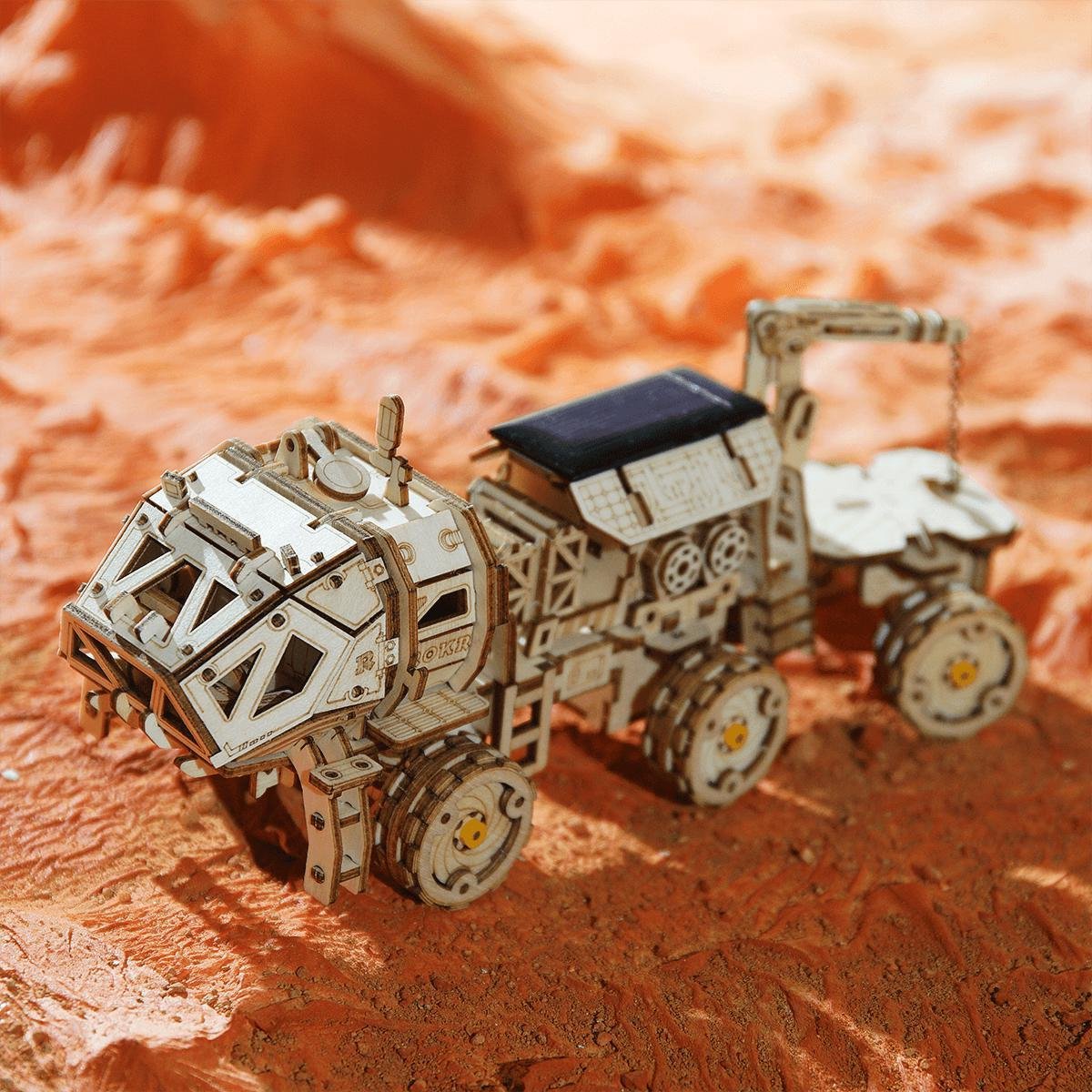 Voordeelpakket Space Hunter Solar - Rambler Rover - Harbinger Rover - Vagabond Rover - Navitas Rover - Robotime Houten Modelbouw - Modelbouwpakket