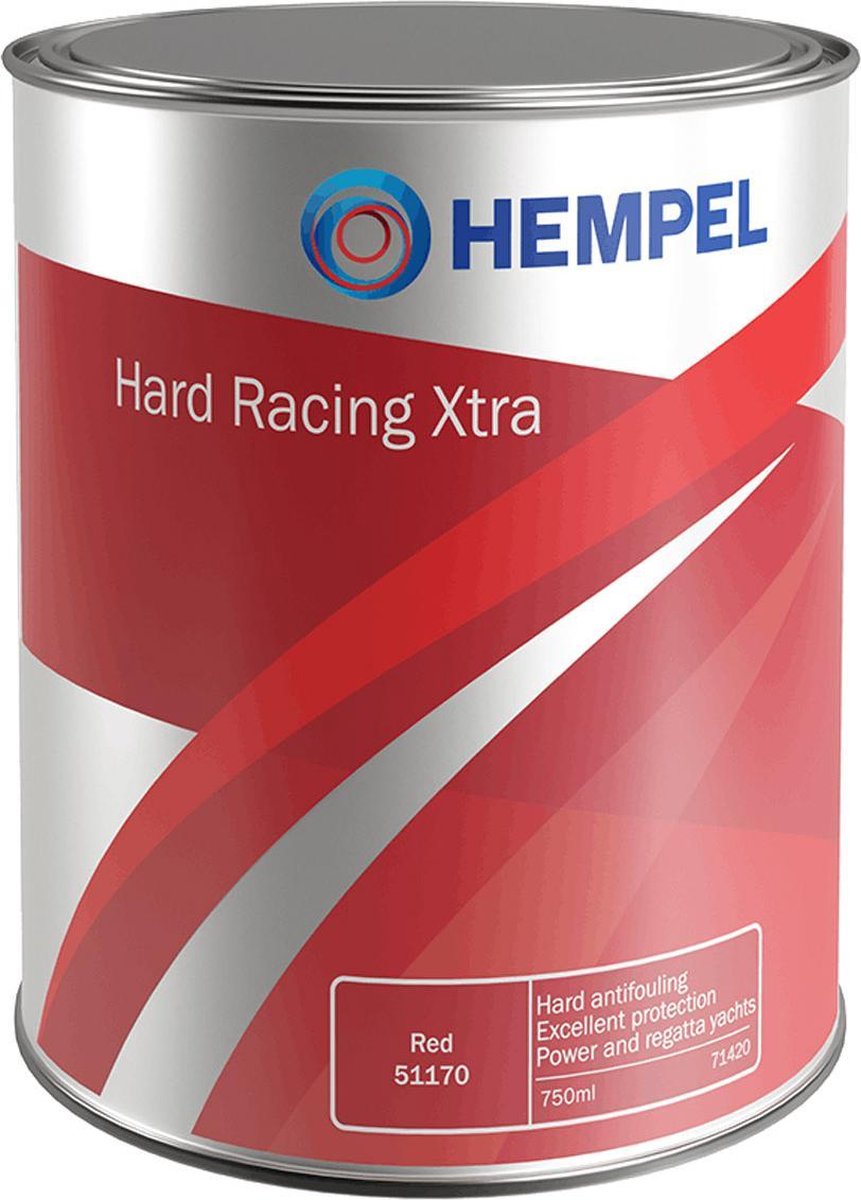 HEMPEL® Hard Racing Xtra 7666C Grey 12400 - Koperhoudende Antifouling - ZOUT - ZOET - BRAK water - zeer geschikt voor speedboten