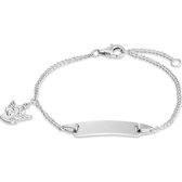 FAVS Unisex-I.D.-Armband I.D.-ARMBAND 925er Silber 1 Zirkonia One Size 87771245