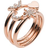 Emporio Armani Dames Dames ring 925 sterling zilver 54 Roségoud 32010720