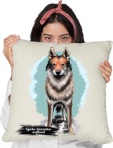 Tsjecho-Slowaakse wolfhond kussen met je eigen naam