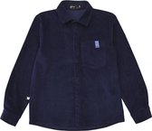 HEBE - jongens shirt - corduroy blauw - Maat 134/140