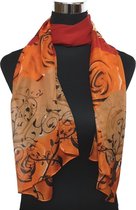 Sjaal dames - oranje - Viscose