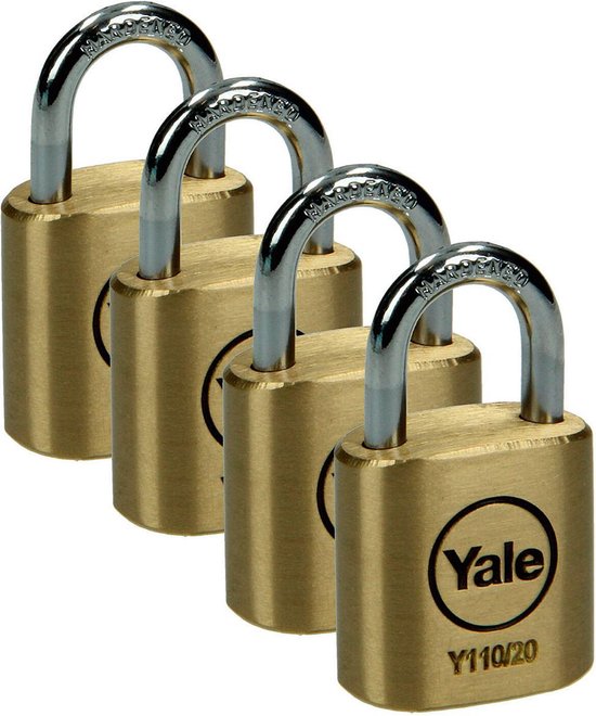 Yale - Cadenas - Y110 / 20/111/4 - 4 pièces