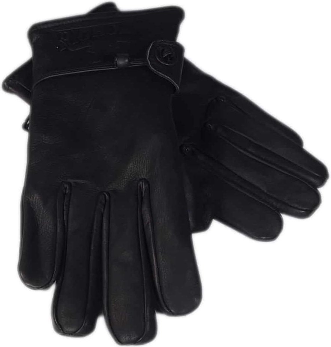 Bighorn Leren Vinger Handschoenen art. 20184 - zwart - XL