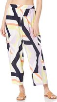 Seafolly Modern geometry pant - Dames strand broek - Kleur: wit, geel, paars - Maat S