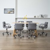 Eetkamerstoelen verstelbaar set van 6 stuks (Incl LW anti kras viltjes) - Eetkamer stoelen - Extra stoelen voor huiskamer - Bureau stoel - Dineerstoelen – Tafelstoelen