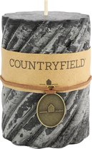 Countryfield Stompkaars met ribbel Zwart Ø7 cm | Hoogte 7,5 cm