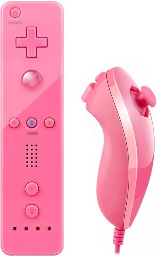 Wii Controller + Wii Nunchuk - Voor Wii & Wii U – Roze | bol