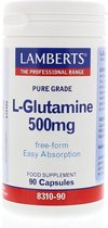 Lamberts L-Glutamine 500 mg - 90 vegicaps - Aminozuur