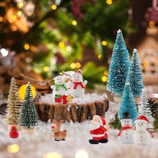 Kerstpakket Kerst Decoratie | Kerstmis Poppen | Kerstman, Boom en Sneeuwpop | Binnen... | bol.com