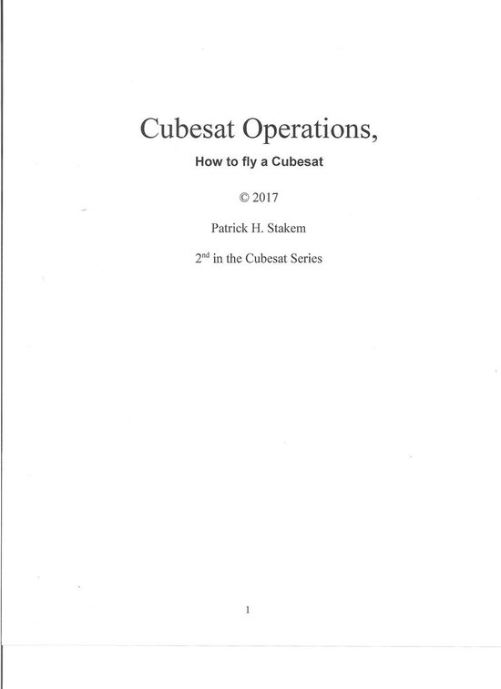 Cubesats - Cubesat Operations - cover