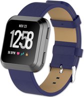 Fitbit Versa, Versa light, Versa 2- Leer- 22 cm x 2cm- Navy blue