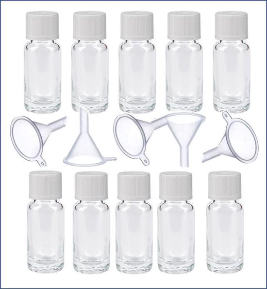 10 mini flesjes | 10 druppel dop| | bol.com