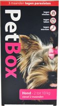 Petbox Hond Vlo. Teek & Worm - Anti vlo - teek- worm - Small 2-10 Kg
