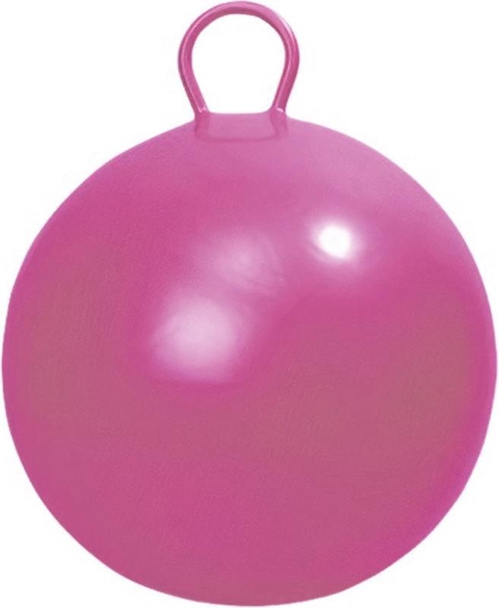 Roze skippybal 45 cm buitenspeelgoed voor kinderen - Geschikt voor 2-4 jaar - Kinderspeelgoed springballen voor peuters/kleuters