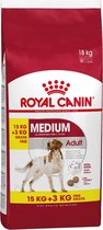 Royal Canin Medium Adult - Hondenvoer - 15+3 kg Bonusbag