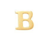 New Bling 9SVG 901B Gouden oorknopje - Letter - B - half paar - 14krt - Goud