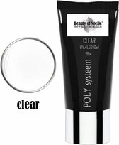 Poly Systeem CLEAR tube 30 gram - Polyacryl, Acrylic beautyofnoelle©