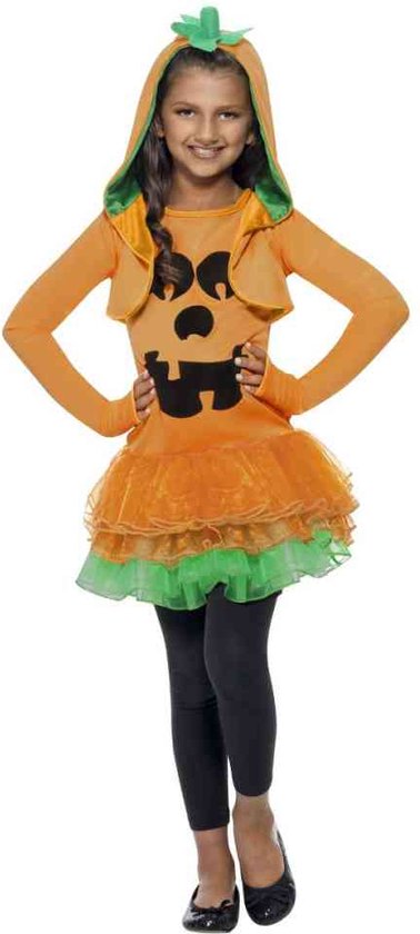 Voor meisjes pompoen met tutu Halloween kleding