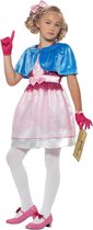 Smiffy's - Sjakie En De Chocoladefabriek Kostuum - Roald Dahl Sjakie En De Chocoladefabriek Veruca Salt Peper - Meisje - blauw,roze - Small - Carnavalskleding - Verkleedkleding
