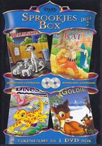Sprookjes Box - Deel 2 DVD 2-Disc Editie met 4 Films: Dalmatiërs - Gelaarste Kat -Dino's & Goldie Taal: Nederlands Nieuw!