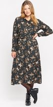 LOLALIZA Maxi hemdjurk - Khaki - Maat 38