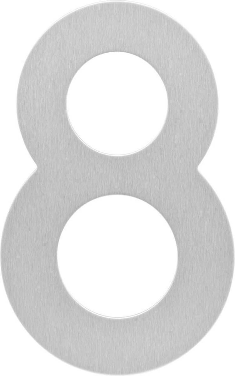 Intersteel Huisnummer 8 150x2mm rvs geborsteld
