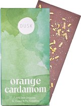 Dusk Orange Cardamom - Pure Chocolade 70% - Chocola met Sinaasappel Kardemom - Vegan - 85 gram - 4 repen