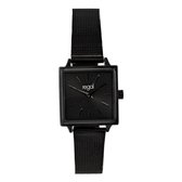 Regal horloge met een zwarte kast en band