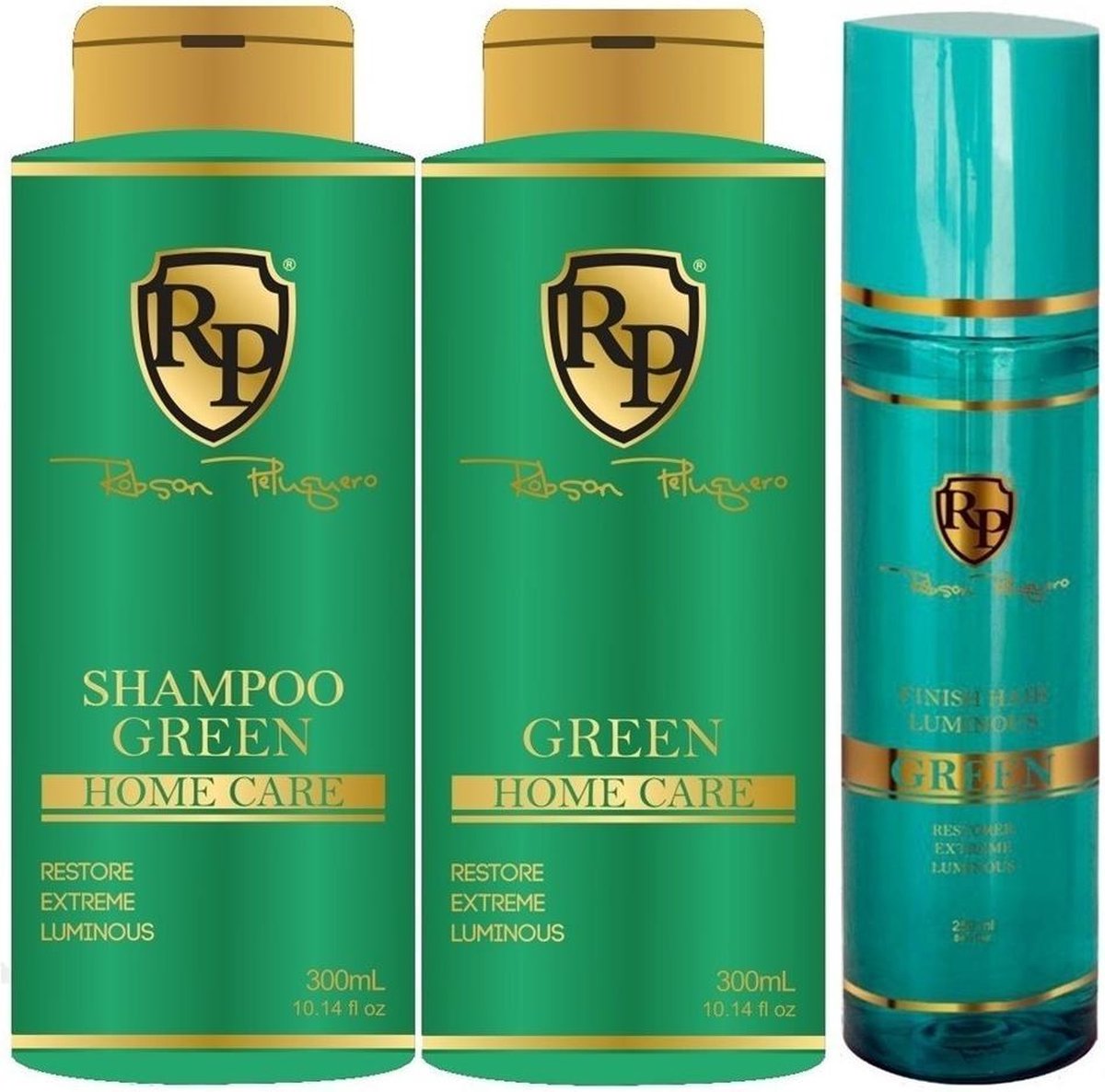 Robson Peluquero Homecare KIT Green 2x300ml&Hairfinish 250ml COMBO